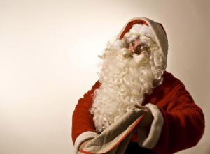santa claus, christmas, holiday, bag wallpaper thumb