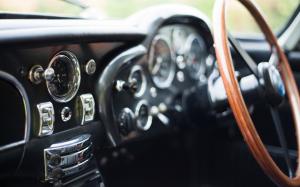 Aston Martin Classic Car Classic DB5 Interior Macro Gauges Steering Wheel HD wallpaper thumb