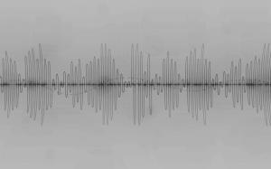 Sound, Sound Waves, Greyscale wallpaper thumb