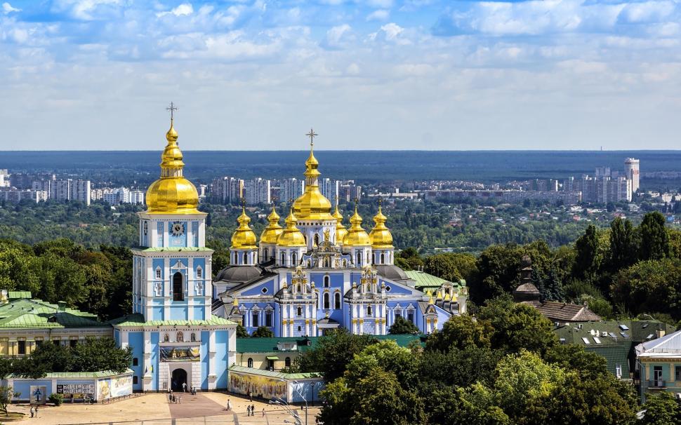 St Michael Cathedral Kiev wallpaper,cathedral HD wallpaper,church HD wallpaper,ukraine HD wallpaper,kiev HD wallpaper,2880x1800 wallpaper