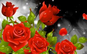 Good Morning Images With Red Flowers wallpaper thumb