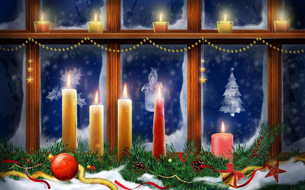 Christmas Lighting Candles wallpaper,christmas HD wallpaper,lighting HD wallpaper,candles HD wallpaper,1920x1200 wallpaper