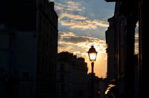 Paris, France, Sun, Sunset, Clouds, Sky, Building, Street Light, Lanterns, City wallpaper thumb