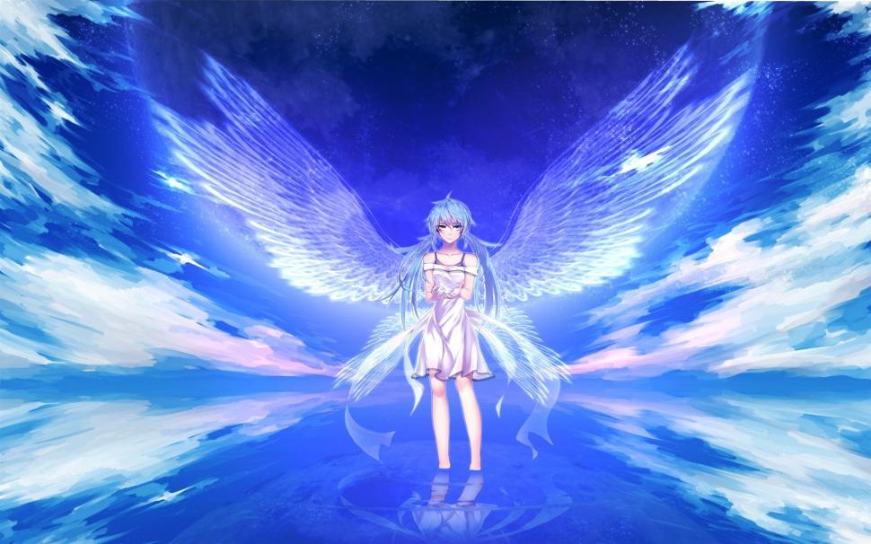 Hatsune Miku, blue hair girl, wings wallpaper,Hatsune HD wallpaper,Miku HD wallpaper,Blue HD wallpaper,Hair HD wallpaper,Girl HD wallpaper,Wings HD wallpaper,1920x1200 wallpaper