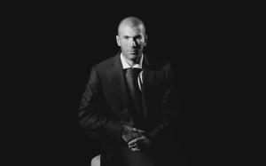 Zinedine Zidane Black and White wallpaper thumb