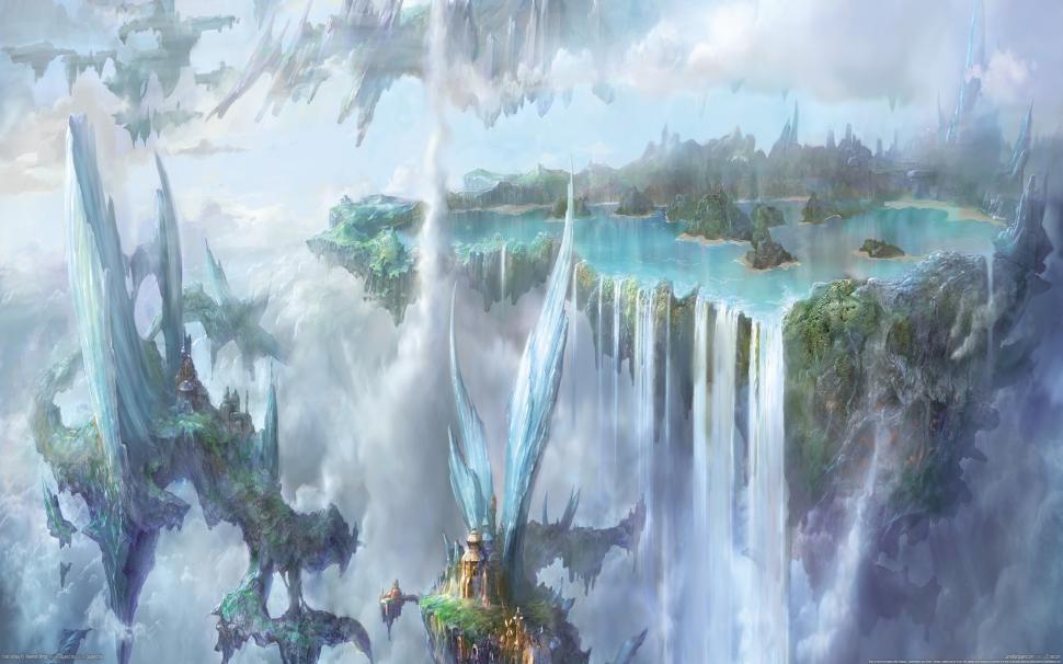 Final Fantasy Floating Island HD wallpaper,fantasy HD wallpaper,final HD wallpaper,island HD wallpaper,floating HD wallpaper,2560x1600 wallpaper