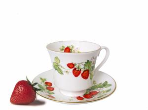 strawberry cup art photo nice still life Strawberry white background HD wallpaper thumb