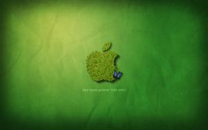Grass Apple logo wallpaper thumb