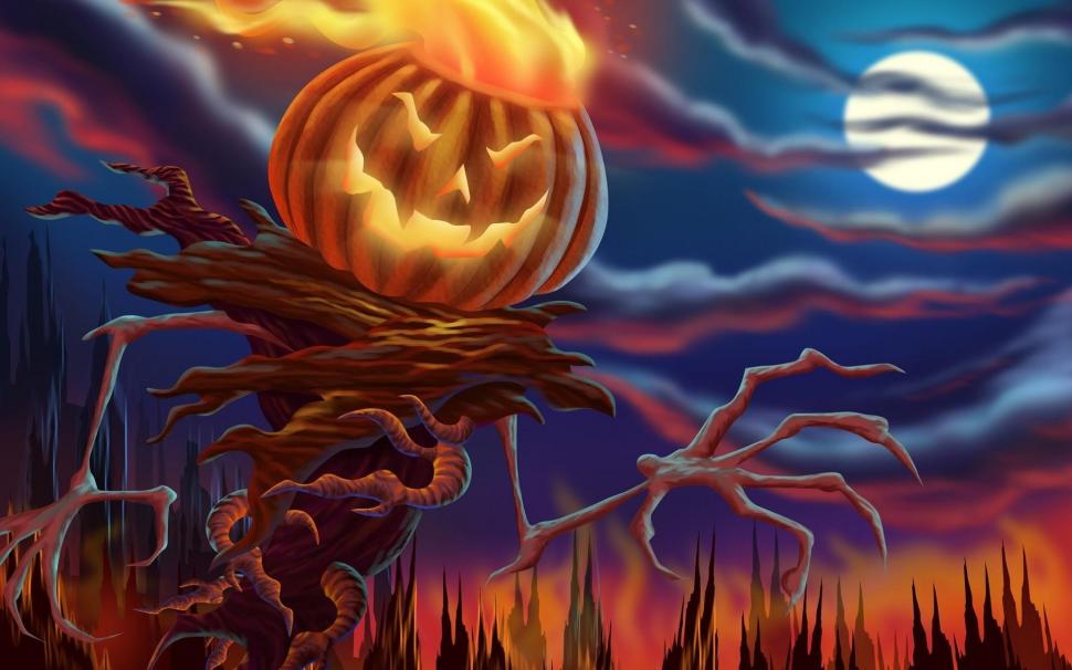 Halloween Digital Illustration wallpaper,1920x1200 wallpaper