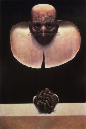 Zdzisław Beksiński, Artwork, Dark, Scary Head wallpaper thumb