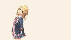 Isshiki Iroha, Anime Girls, Lovely, School Uniforms, Simple Background wallpaper thumb