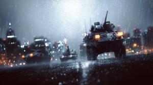 Battlefield 3 Tank Rainy Night wallpaper thumb