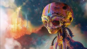 Digital Art, Aliens, Psychedelic, Colorful, Science Fiction wallpaper thumb