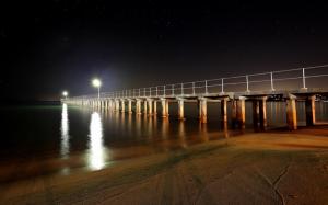 Cement Pier In The Under The Stars wallpaper thumb