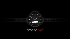 Natus Vincere Black Time Clock HD wallpaper thumb