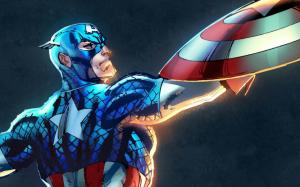 captain america, marvel, art, comics wallpaper thumb