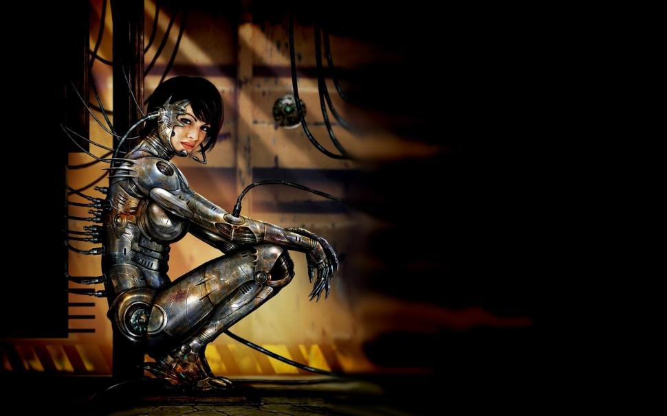 Cyberpunk, Futuristic, Woman, Armor, Wires wallpaper,cyberpunk HD wallpaper,futuristic HD wallpaper,woman HD wallpaper,armor HD wallpaper,wires HD wallpaper,1920x1200 wallpaper