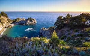 California, US, bay, ocean, nature, rocks wallpaper thumb