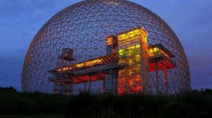 Biosphere Museum, night, lighting, North America wallpaper thumb