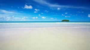 HD Sky Blue Beach HD wallpaper thumb