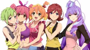 Macross, five anime girls wallpaper thumb