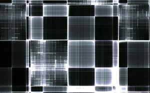 Black and white grid abstract wallpaper thumb