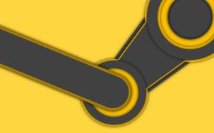 Yellow, logo, steam wallpaper thumb