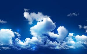 Blue Sky and Clouds wallpaper thumb