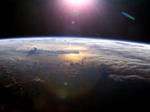 Earth Space Sunshine  Background wallpaper thumb