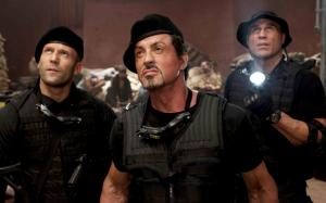 Sylvester Stallone Jason Statham Randy Couture The Expendables HD wallpaper thumb