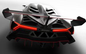 2013 Lamborghini Veneno, rear close-up wallpaper thumb