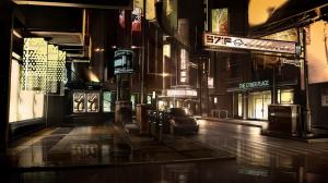 Deus Ex: Human Revolution, Cyberpunk, Futuristic, Street, Car wallpaper thumb