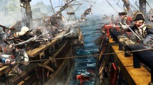 Assassin's Creed Black Flag Pirate Sword Battle Blood HD wallpaper thumb