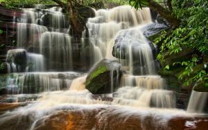 Australia Cascade Waterfall Widescreen Resolutions wallpaper thumb