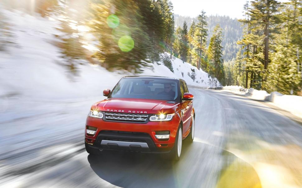 Land Rover Range Rover red car in winter wallpaper,Land HD wallpaper,Rover HD wallpaper,Range HD wallpaper,Red HD wallpaper,Car HD wallpaper,Winter HD wallpaper,2560x1600 wallpaper