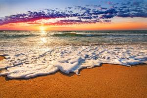 Sunset beach sea wallpaper thumb
