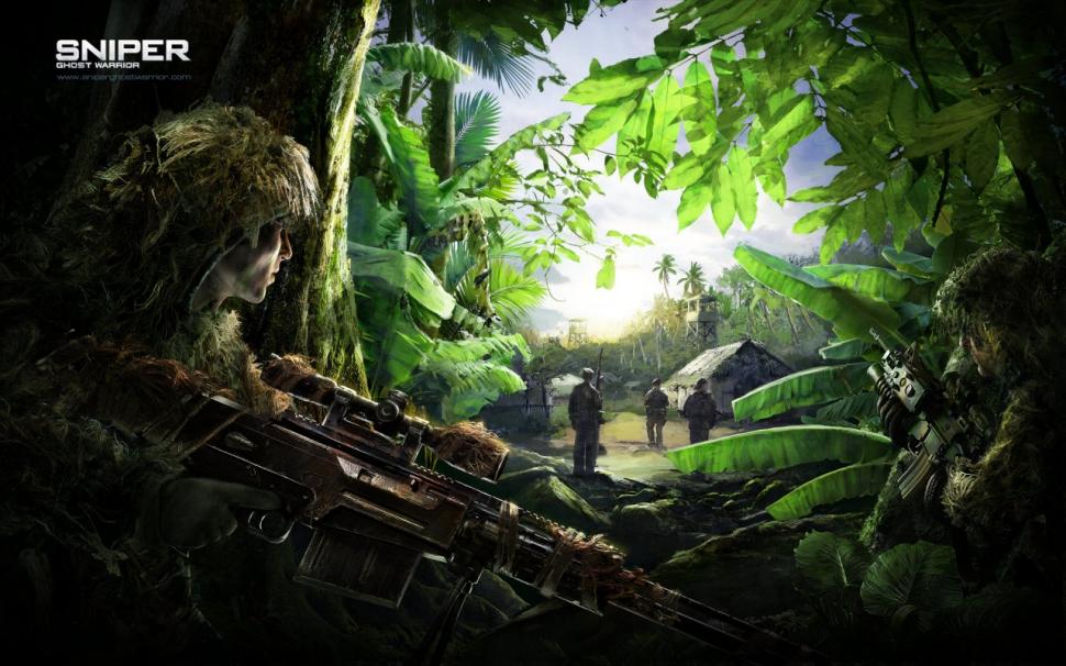 Sniper Jungle Camouflage Soldiers HD wallpaper,video games wallpaper,jungle wallpaper,soldiers wallpaper,sniper wallpaper,camouflage wallpaper,1280x800 wallpaper
