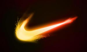 Logos, Nike, Famous Sports Brand, Dark, Sparks wallpaper thumb