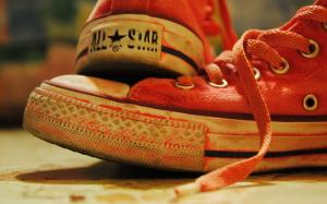 Converse, Shoes, Closeup, Plimsolls, Shoe Lace, Photography wallpaper thumb