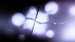 Windows 7 logo light flashing purple wallpaper thumb