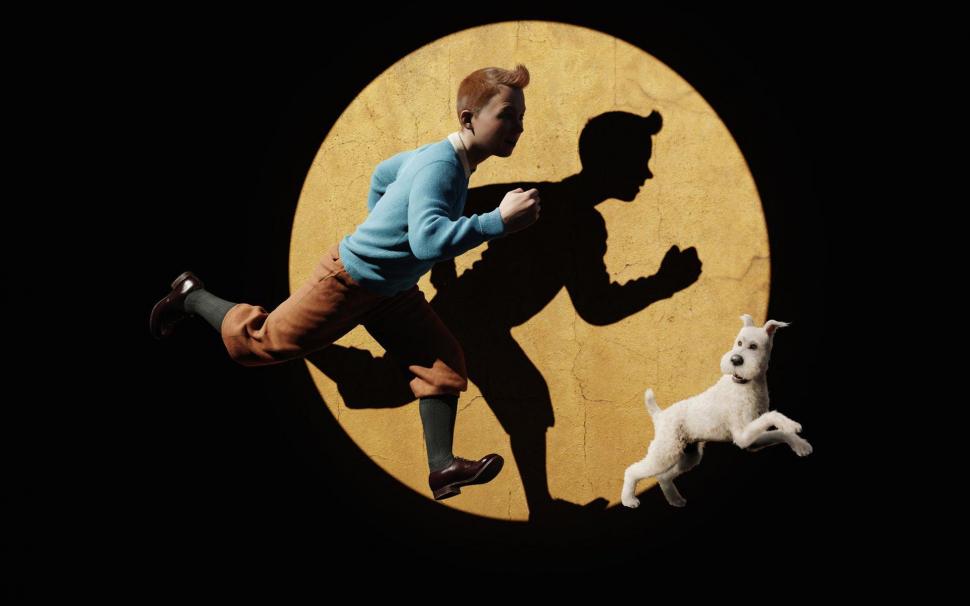 Tintin and Snowy in The Adventures of Tintin wallpaper,snowy HD wallpaper,adventures HD wallpaper,tintin HD wallpaper,movies HD wallpaper,1920x1200 wallpaper