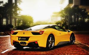 Cars, Ferrari, Ferrari 458, Yellow Car wallpaper thumb