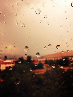Rain, Window, Water on Glass wallpaper thumb