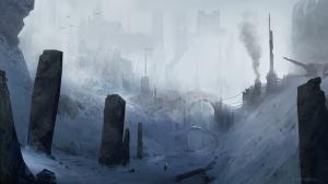 Song of Ice and Fire Game of Thrones Winter Snow Drawing Person Castle HD wallpaper thumb
