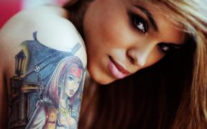 Tattoo, Model, Arabella Drummond, Nose Rings wallpaper thumb