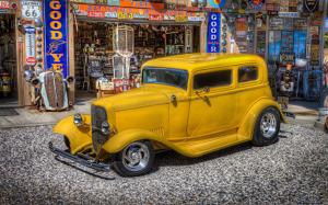 Classic Yellow Ford wallpaper thumb