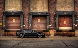 Aston Martin V12 Vantage Carbon Edition black car side view wallpaper thumb