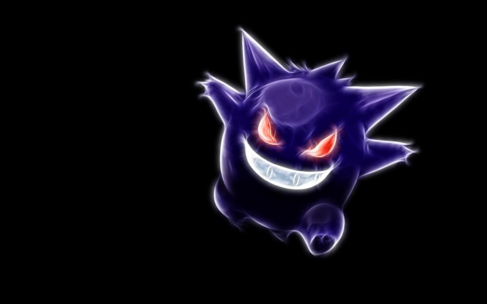 Gengar Anime Abstract Black Background Wallpaper Anime