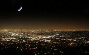 Los Angeles at night wallpaper thumb