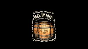 Jack Daniels Whiskey Drinks Logo Black Background wide wallpaper thumb